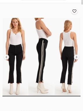MOTHER Black Insider Crop Step Fray - Guilty Racer - 28